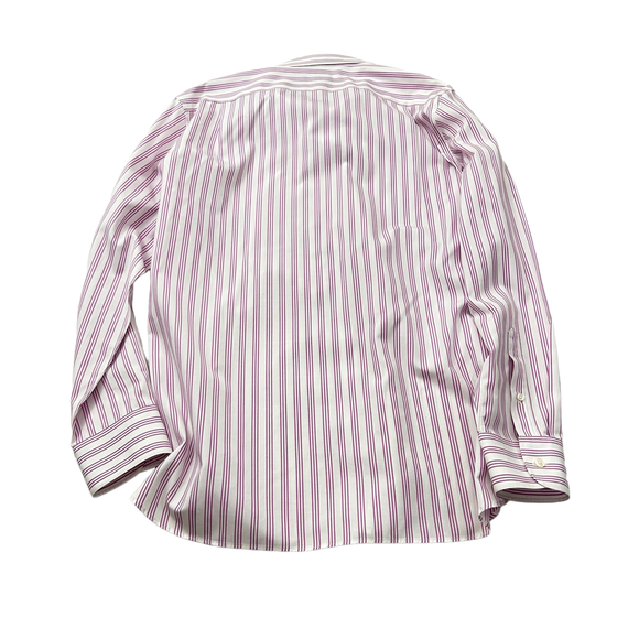 J. Crew Mens Thompson Shirtings Dress Shirt Sz L (16-16.5) Pink Striped Pocket - Picture 3 of 7